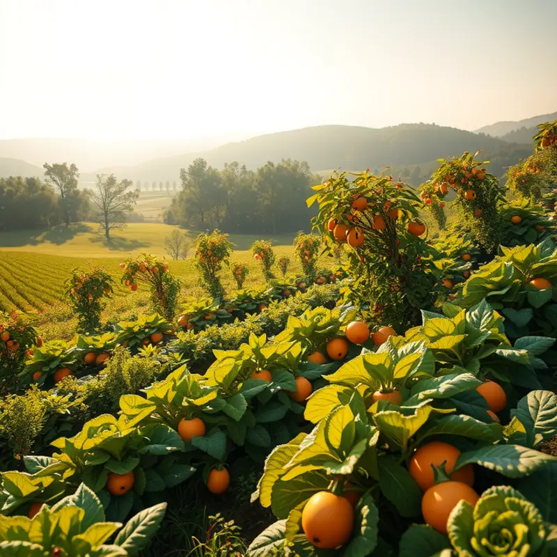A lush field symbolizing the natural abundance of keto-friendly foods.
