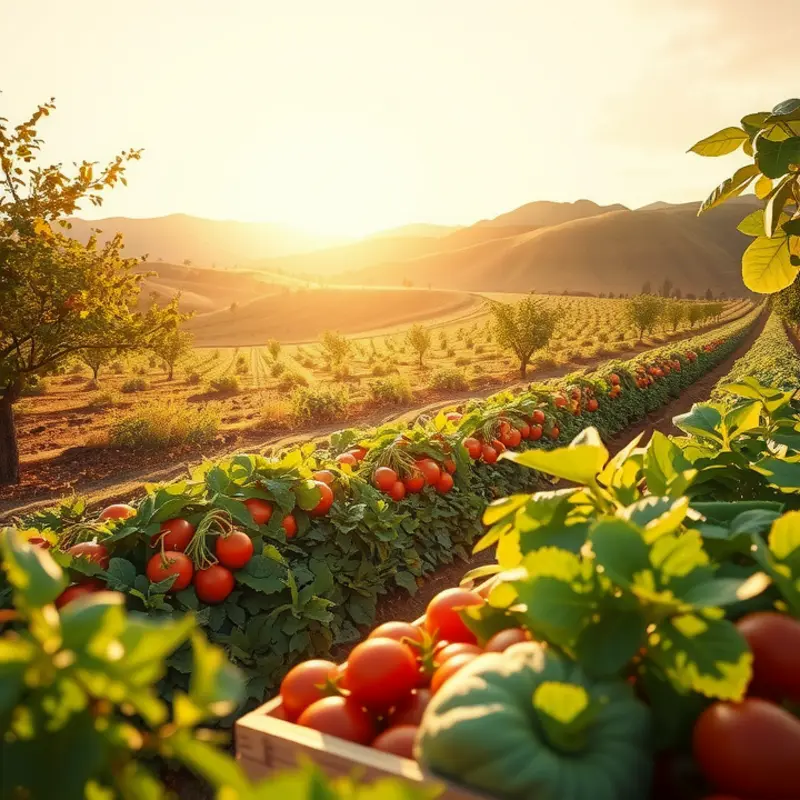 A garden full of fresh herbs and spices that enhances flavors naturally.