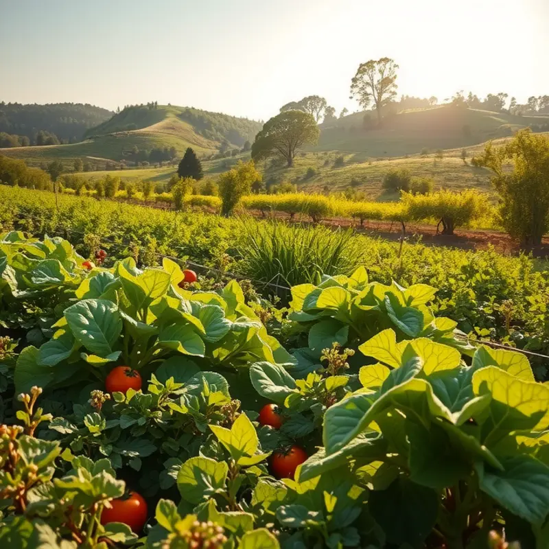 A picturesque orchard showcasing the vibrant lucuma fruit among lush greenery.