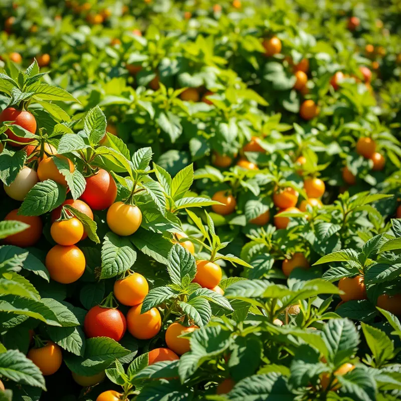 A vibrant garden filled with fresh produce symbolizes the essence of a healthy diet.