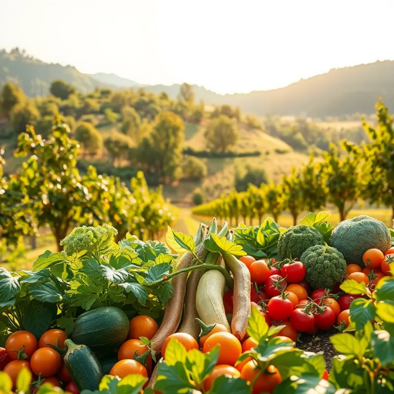 A vibrant sunlit field showcasing abundance in nature.