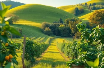 An inviting orchard filled with colorful fruits and vegetables, emphasizing the importance of fresh food in storage management.