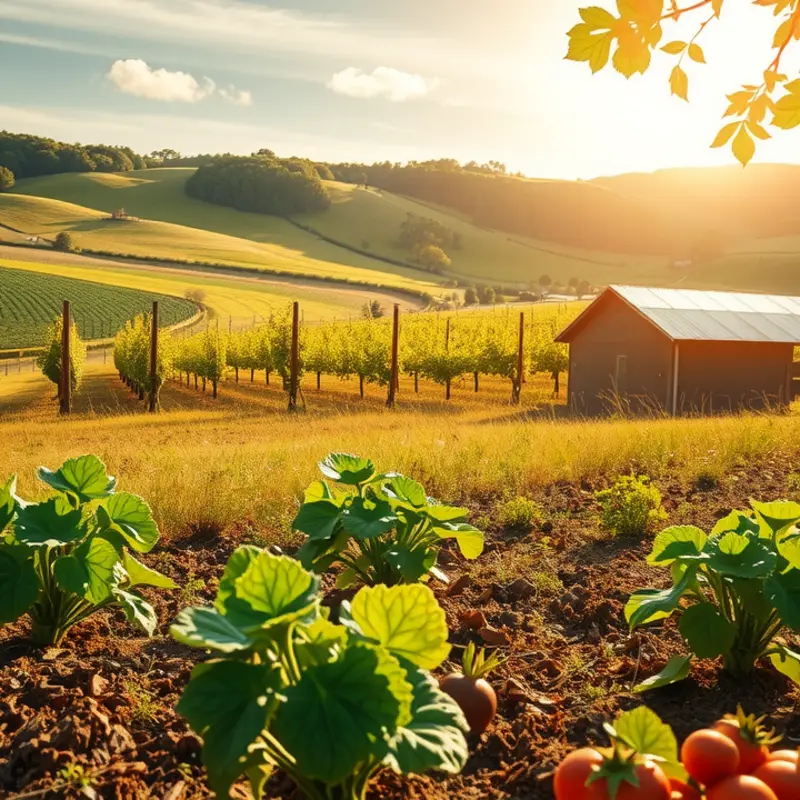A vibrant field illustrating the essence of healthy nutrition.