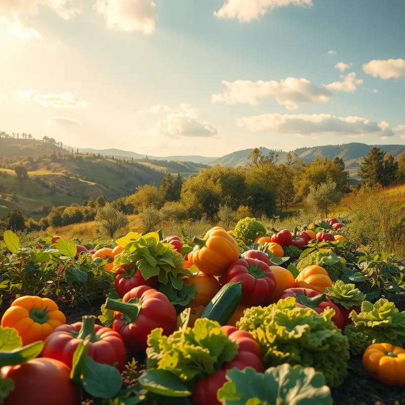 A vibrant orchard representing the bounty of nature’s organic produce.