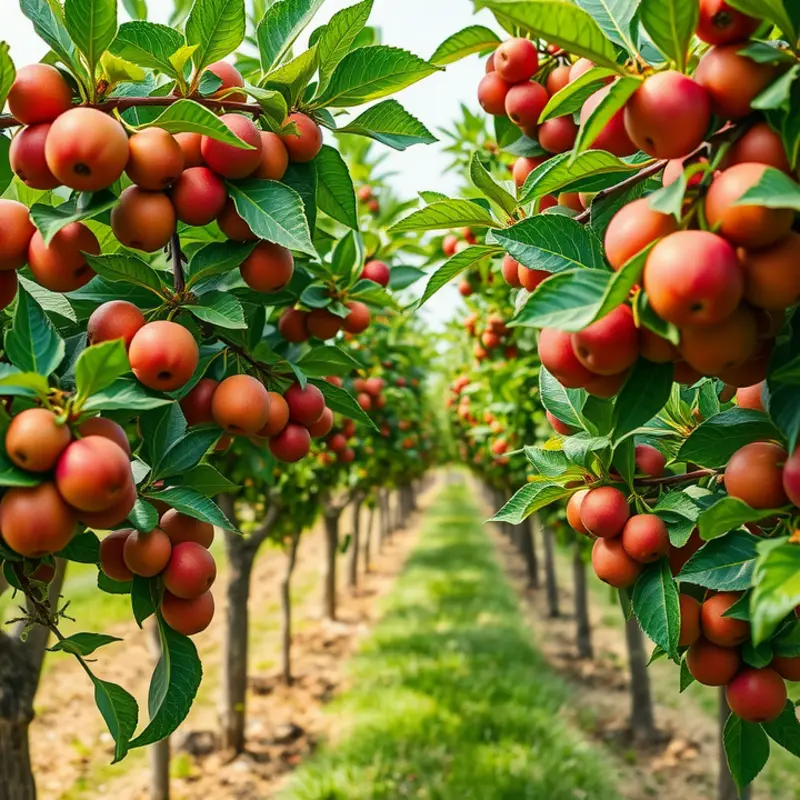 A lush field full of fresh vegetables and fruits, symbolizing the importance of planning.