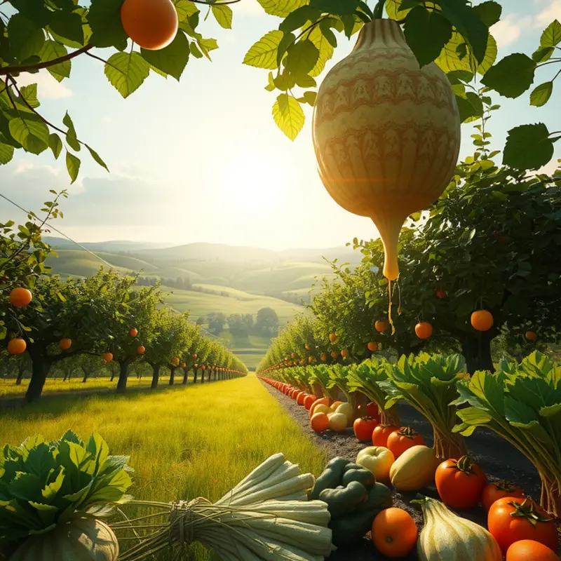 A serene landscape showcasing the beauty of nature and organic elements.