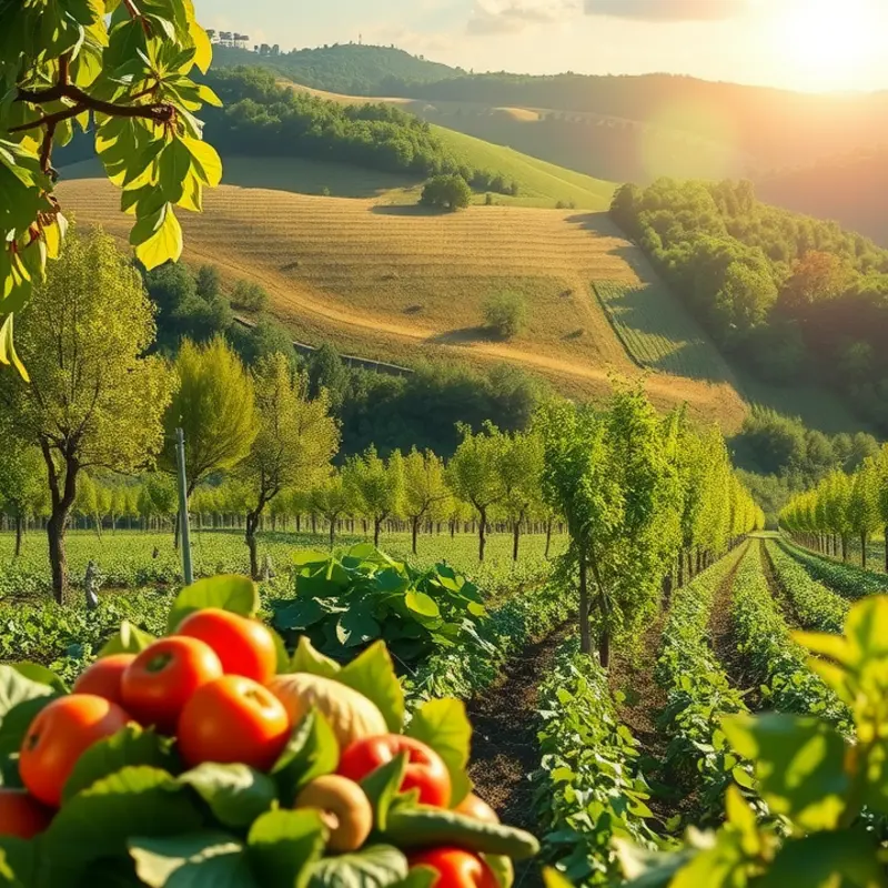 A vibrant field illustrating the essence of healthy nutrition.