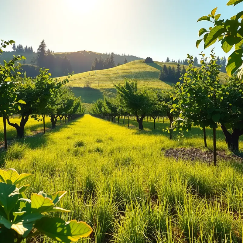 A vibrant orchard showcasing the bounty of healthy produce.