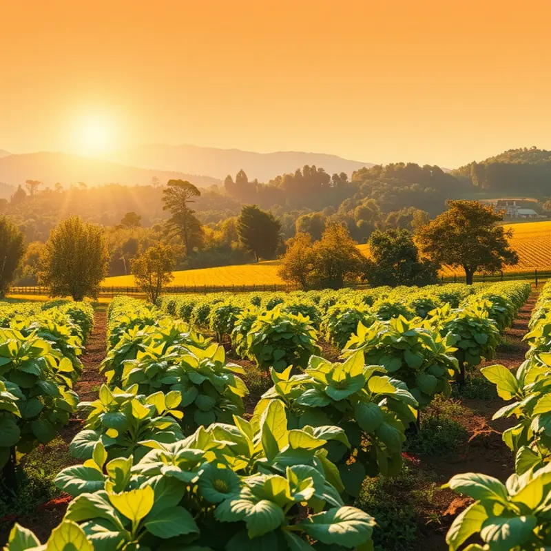 A vibrant landscape showcasing the abundance of healthy nutrition.