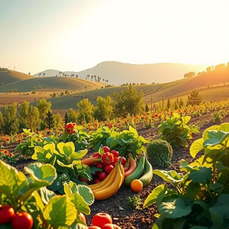 A tranquil field embodying the freshness of nature’s produce.