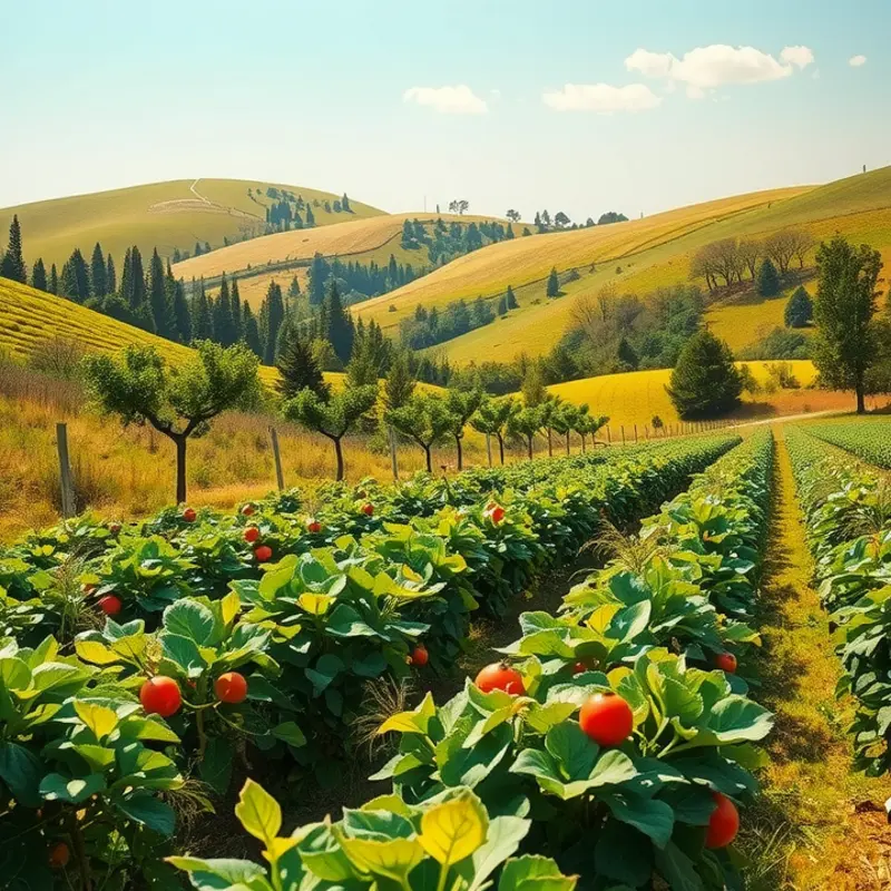 A vibrant orchard represents the essence of sustainable sourcing in restaurants.