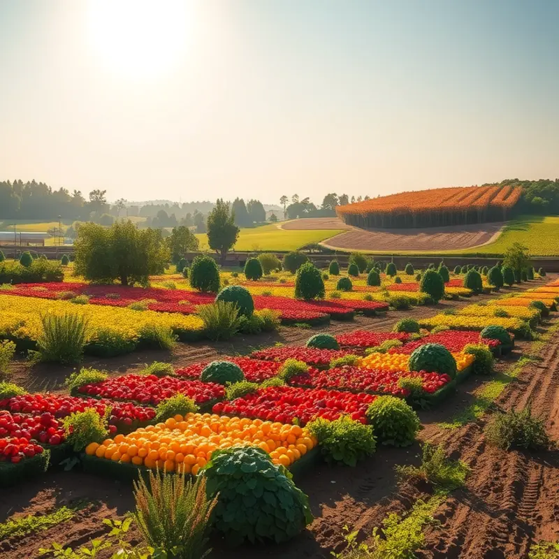 A sunlit orchard illustrating fresh produce thriving in a natural setting.