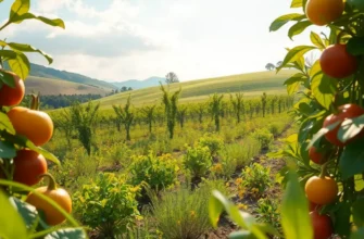 Scenic organic landscape representing the need for fresh conditions in mushroom storage.