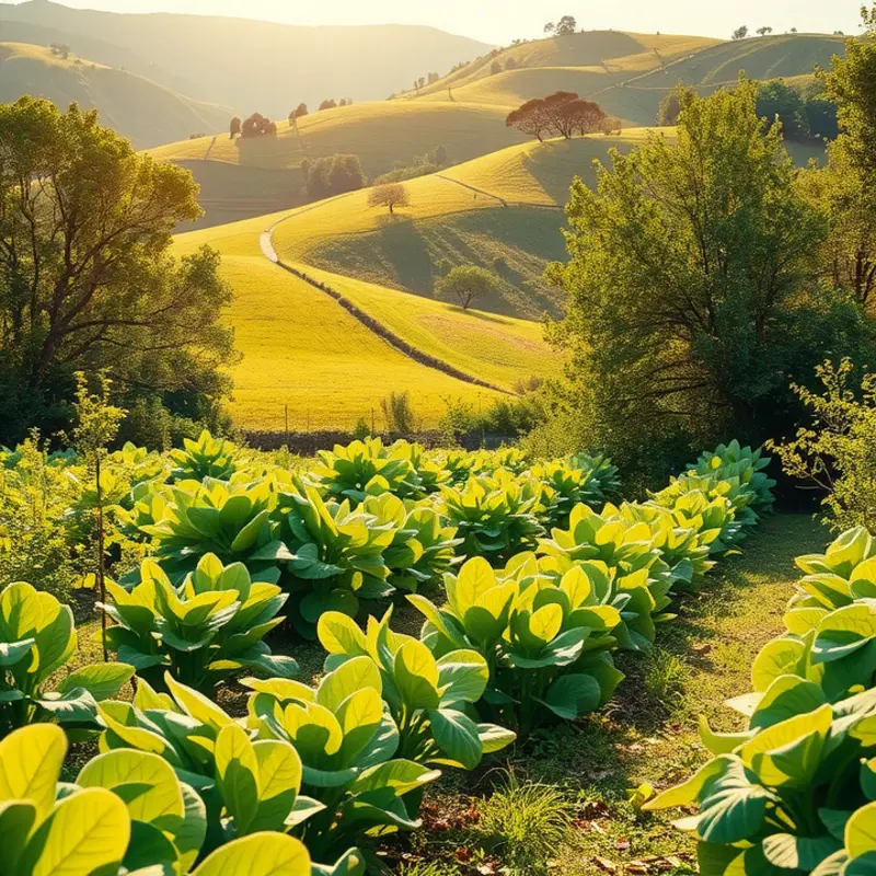 A scenic landscape representing the abundance of vitamins in nature.