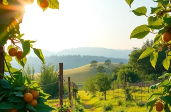 A picturesque view of a vibrant field flourishing with various fruits and vegetables.
