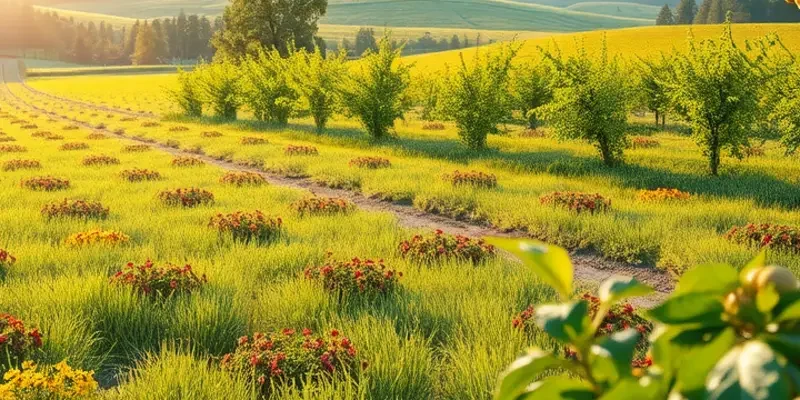 A natural landscape filled with vibrant, fresh produce representing healthy cooking.