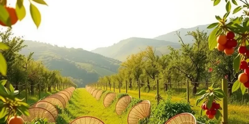 A scenic view of a field filled with fresh produce, symbolizing nutritious eating.