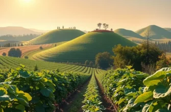 A vibrant sunlit field filled with fresh organic produce, depicting abundance and nourishment.