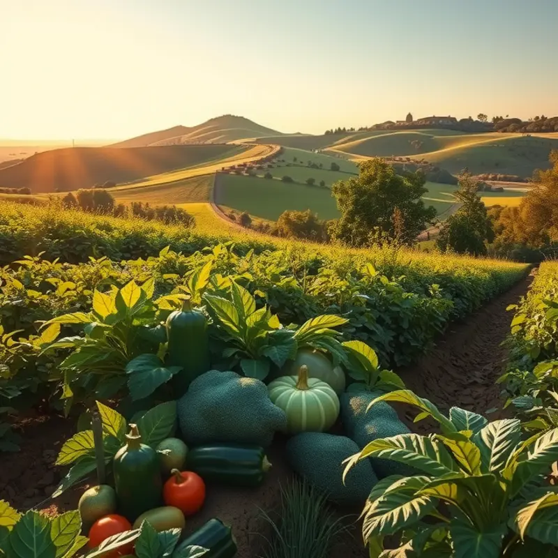 A vibrant orchard showcasing the beauty of nature and organic growth.