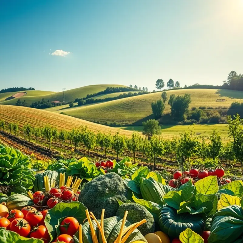 A picturesque field representing the abundance of natural nutrition.