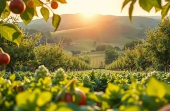 Natural landscape showcasing the wealth of grains and nutrients.