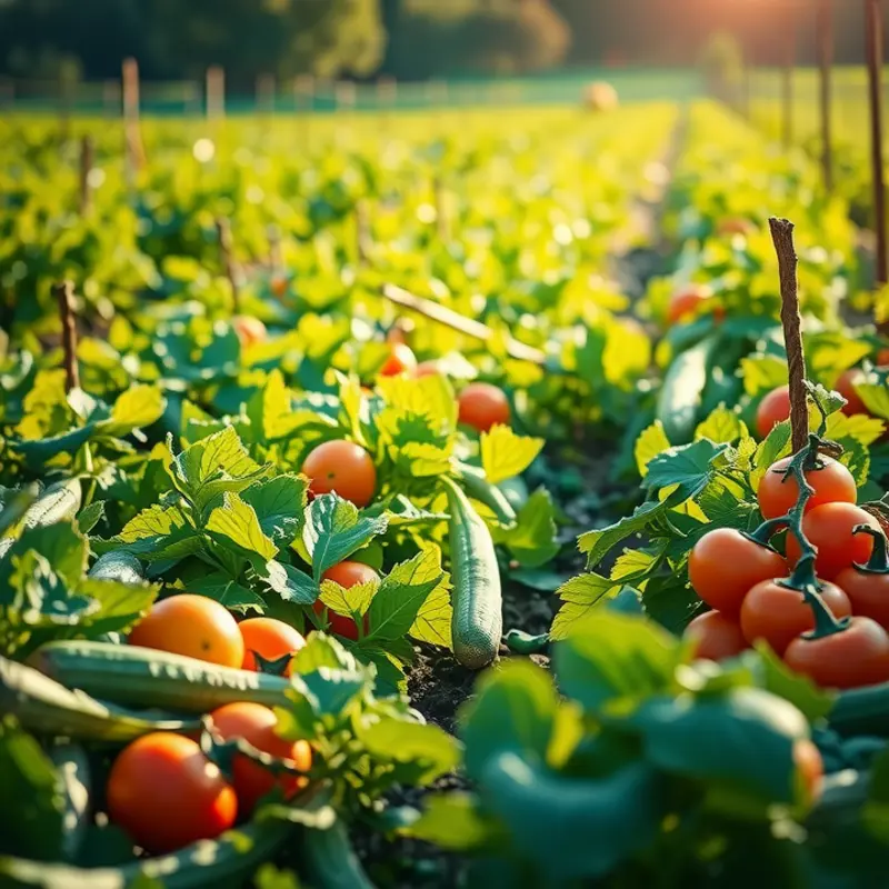 A vibrant landscape showcasing healthy produce that complements nutritional ketosis.