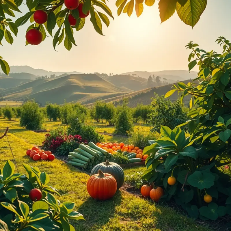 A scenic view of nutritional abundance, highlighting the essence of organic produce.