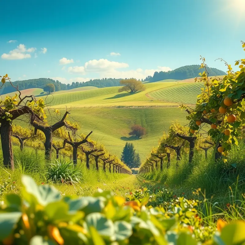 A scenic view of nutritional abundance, highlighting the essence of organic produce.