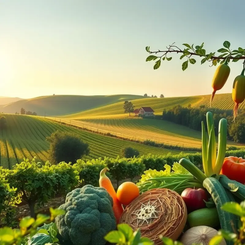 A scenic view of a lush field of grains illustrating natural health.