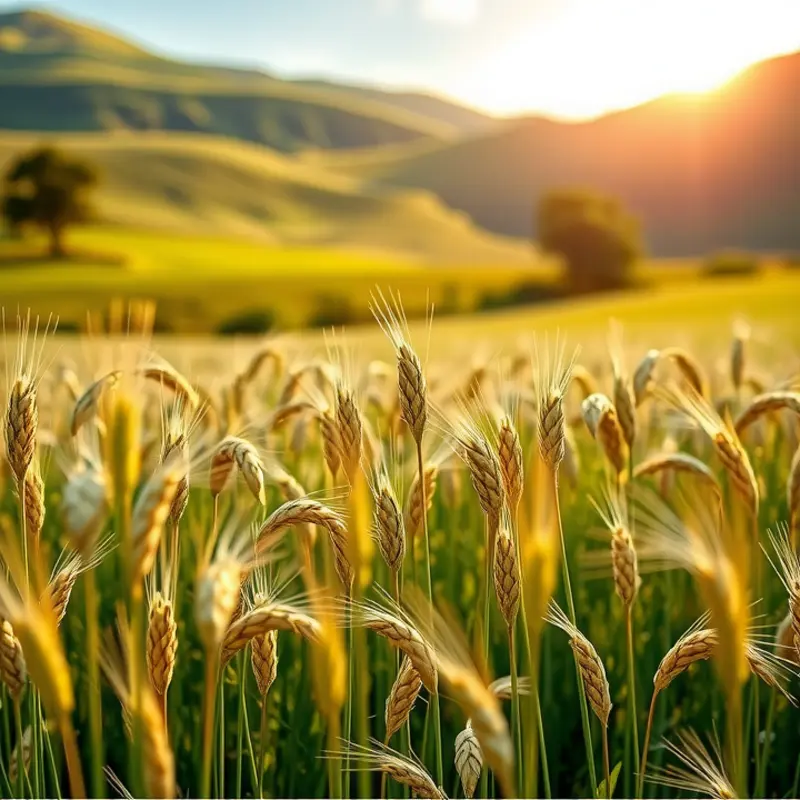 A sunlit field of oats symbolizing the heart of Scottish porridge tradition.