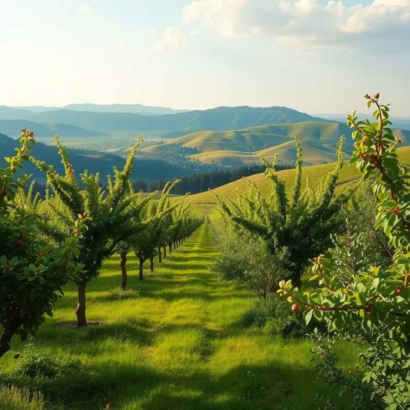 An organic garden filled with vibrant produce under the sun.