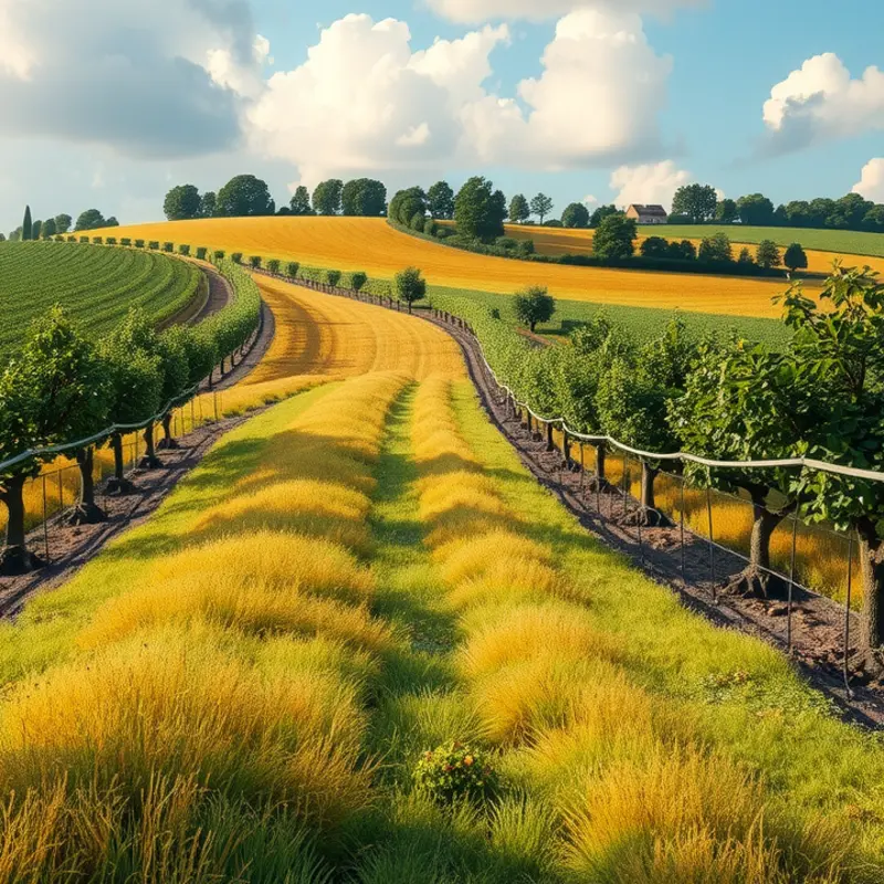 A sunlit field of organic produce, symbolizing health and nutrition.