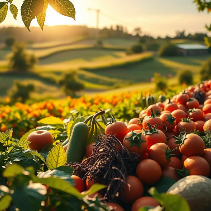 A serene landscape highlighting the natural beauty of an organic field.