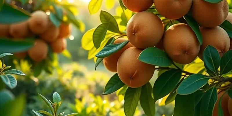 A photorealistic landscape of a sunlit field with vibrant vegetables and fruits among lush greenery.