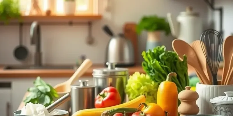 Vibrant organic produce growing in a sunlit field, emphasizing freshness and health.