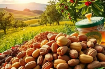 A vibrant field rich with organic produce bathed in sunlight.