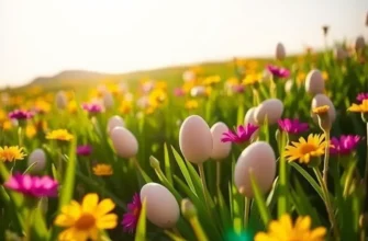 A vibrant sunlit field filled with fresh fruits and vegetables, emphasizing healthy living.
