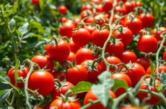 A beautiful landscape of an organic farm with vibrant fruits and vegetables basking in warm sunlight.