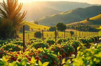 A vivid display of fresh organic produce in a sunlit field.