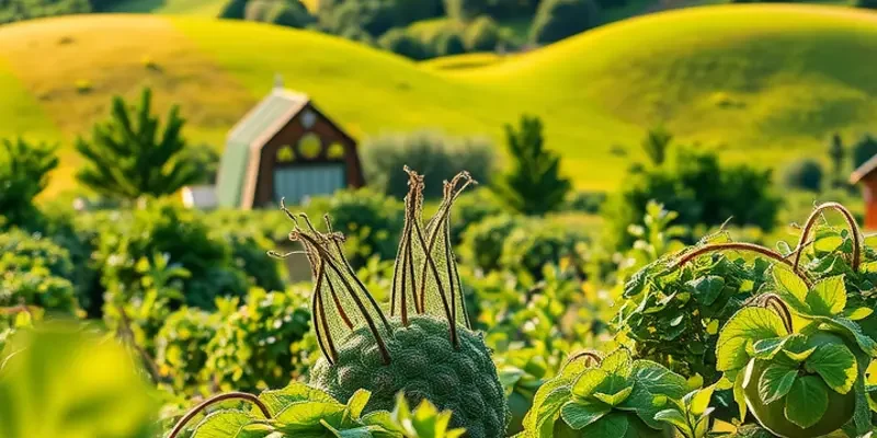 A bright and inviting field filled with colorful fruits and vegetables, embodying the essence of healthy eating.