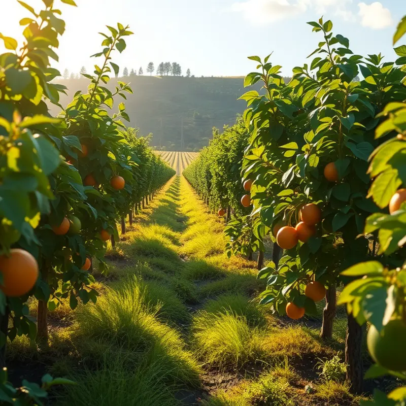 Vibrant vegetables thriving in a natural setting.