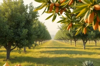 A sunlit field filled with fresh organic produce, emphasizing a healthy and natural landscape.