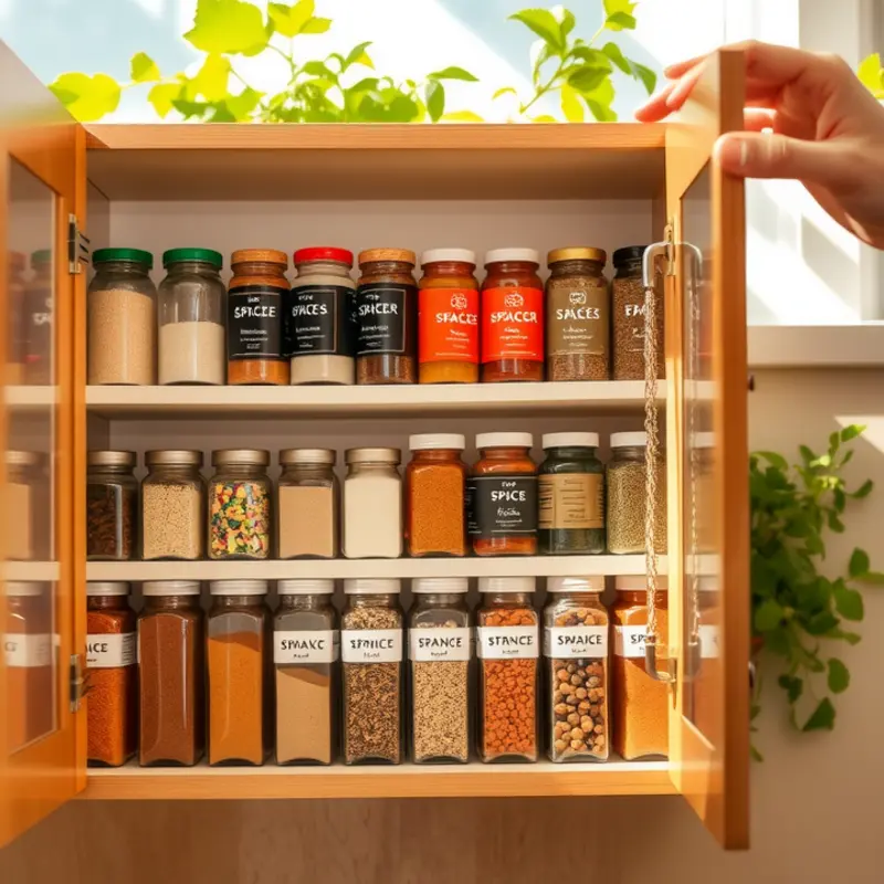 A colorful display of spices growing organically in a sunlit field.