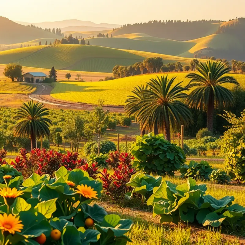 A sunlit field of vibrant vegetables signifying the foundations of a low-carb diet.