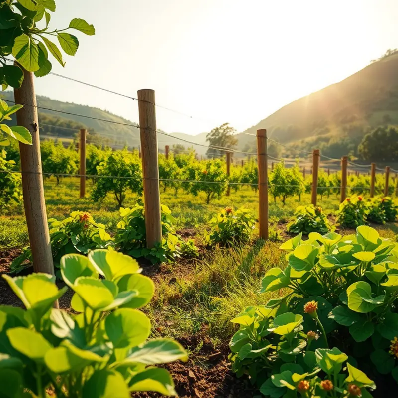 A vibrant orchard illustrating the beauty of organic fruits and vegetables.