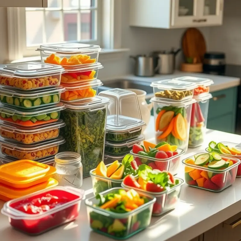 A warm and inviting kitchen setup for effective meal planning.