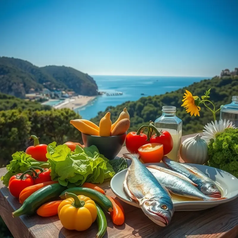 A scenic view showcasing fresh ingredients typical of Bouillabaisse in Provence.