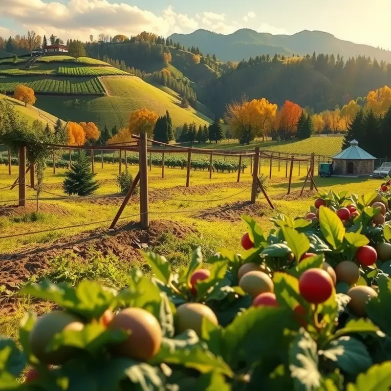 A vibrant field showcasing fresh produce, ideal for a raw food diet.
