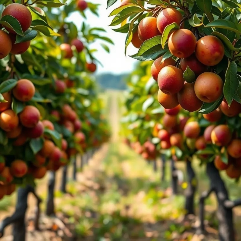 A vibrant field filled with fresh produce illustrating the beauty of nature.