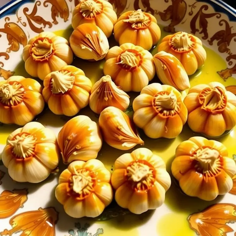 Fresh garlic bulbs ready for roasting.